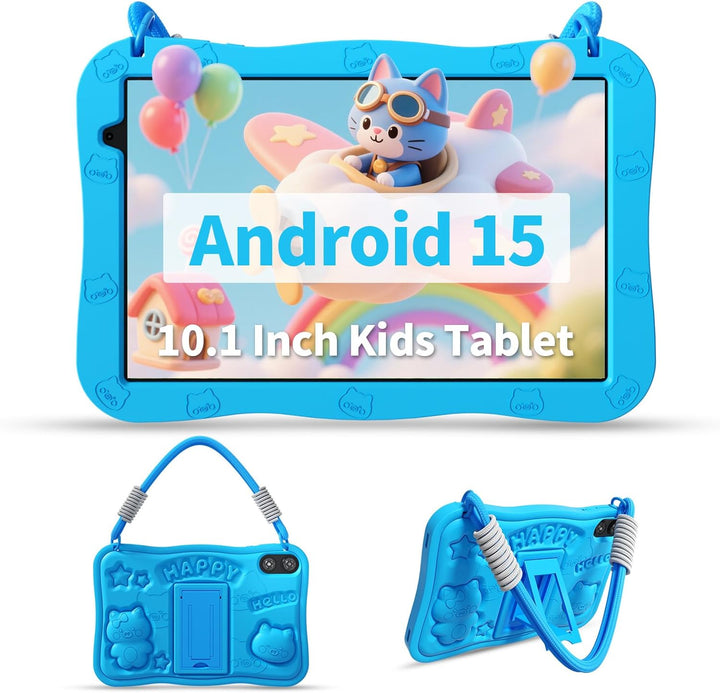VASOUN Tableta Android 15 para niños de 10.1" con pantalla HD I...