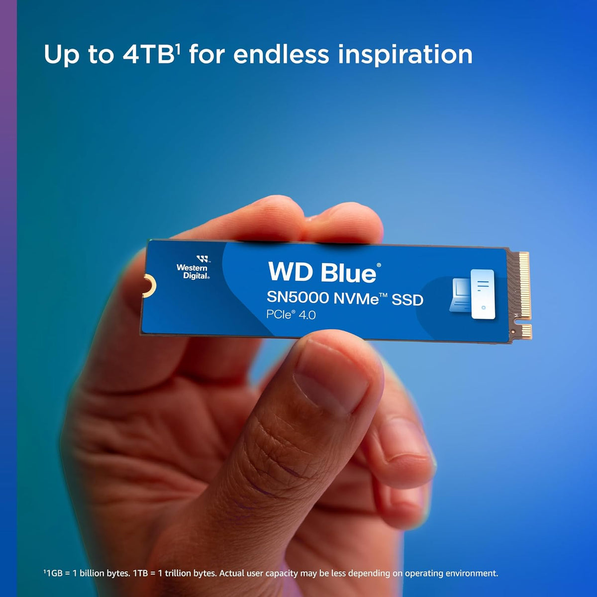 Western Digital 500GB WD Blue SN5000 NVMe - Unidad de estado sólido...