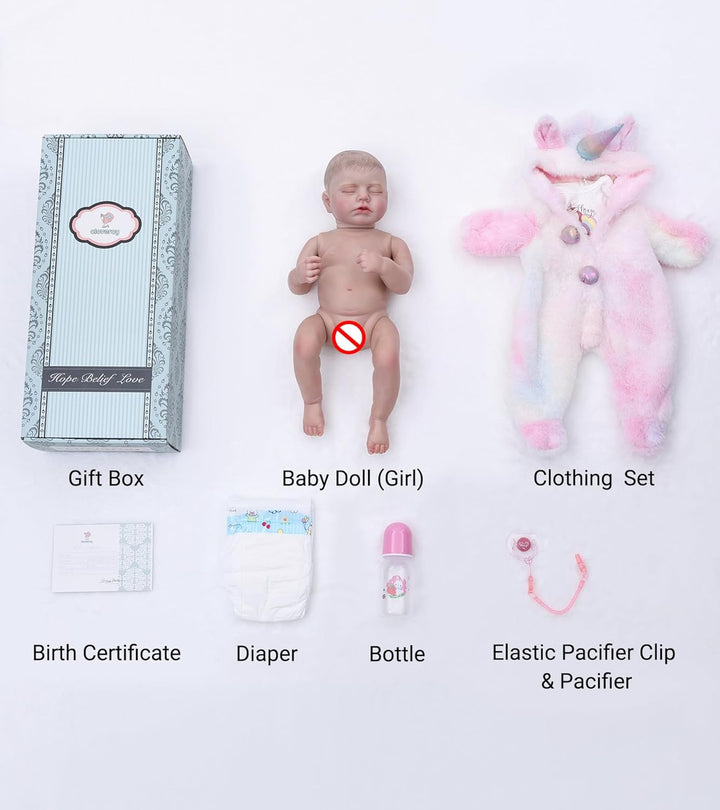 Cloveray Muñecas Reborn Baby \u2013 Muñecas de bebé reales de 20 pu...