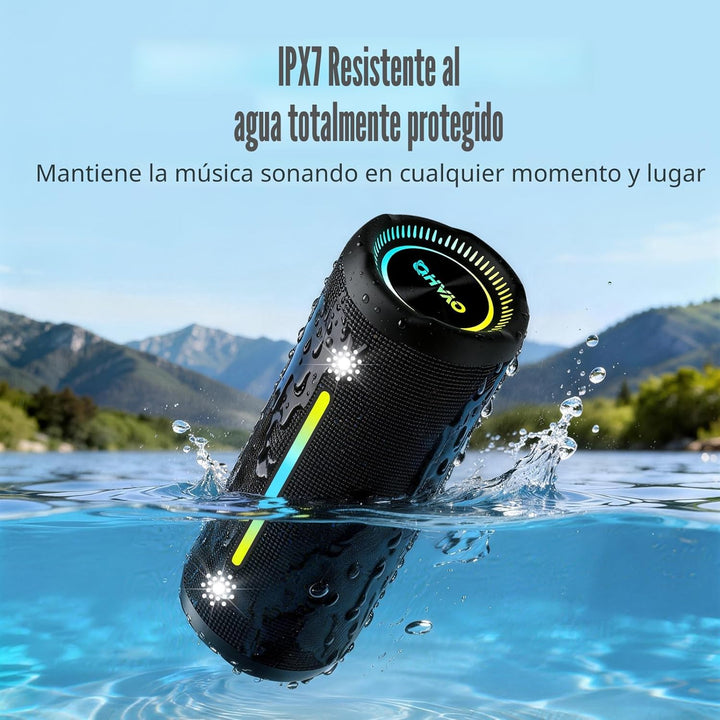 Altavoz Bluetooth inalámbrico fuerte sonido estéreo IPX7 impermeabl...