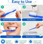 Ziliny 100 unidades de cepillos de dientes desechables con pasta