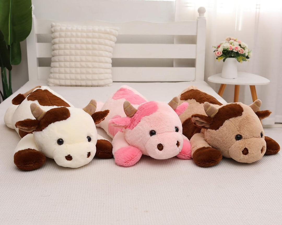 YESGIRL Animales de peluche con peso de vaca de 25.6 pulgadas, 5 li...