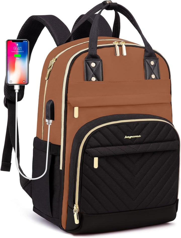 bagswan Mochila para Laptop para Mujeres Bolsa, 15,6 pulg.