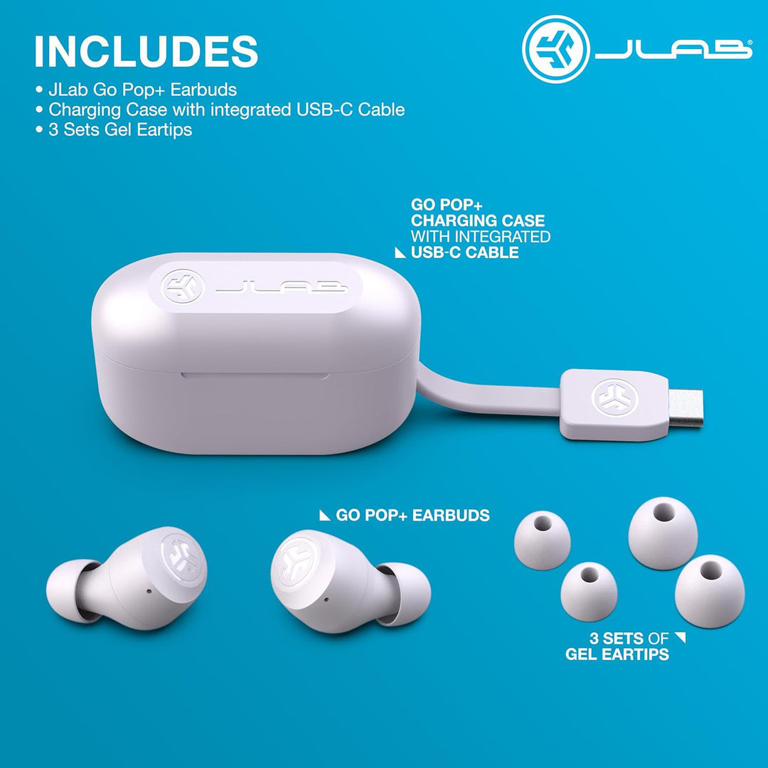 JLab Go Air Pop+ Auriculares Verdaderamente Inalámbricos, Auricular...