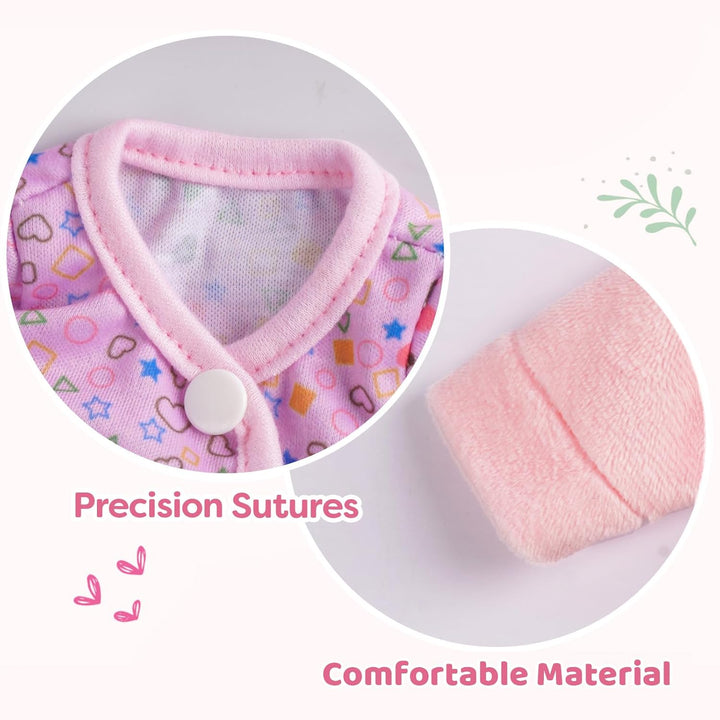 BABESIDE 3 juegos de ropa de muñeca Alive para muñecas de 8 a 12 pu...