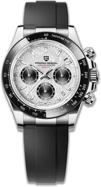 Reloj para hombre Pagani Design de cuarzo, estilo simple, cronógrafo de alta precisión, resistente al agua, bisel cerámico, cadena de acero inoxidable