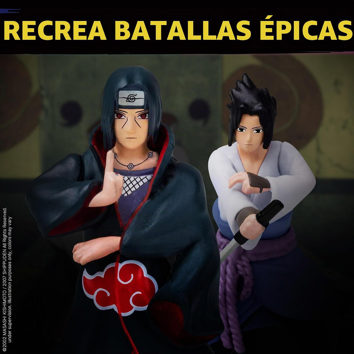 P.M.I. Naruto Shippuden - Mini figuras coleccionables, paquete de 8