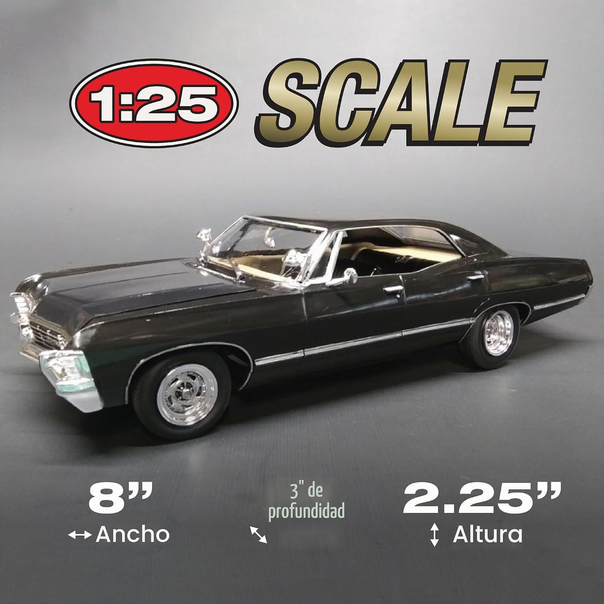 AMT - Kit de modelo del 1967 Chevy Impala de 4 puertas Supernatural, escala 1:25