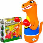 Saco de boxeo inflable de dinosaurio de Preferred Toys para niños – Bolsa Bop para niños pequeños y niños de 3 a 14 años – Juguetes de 47" inflables con acción de rebote – Llene la base con arena o