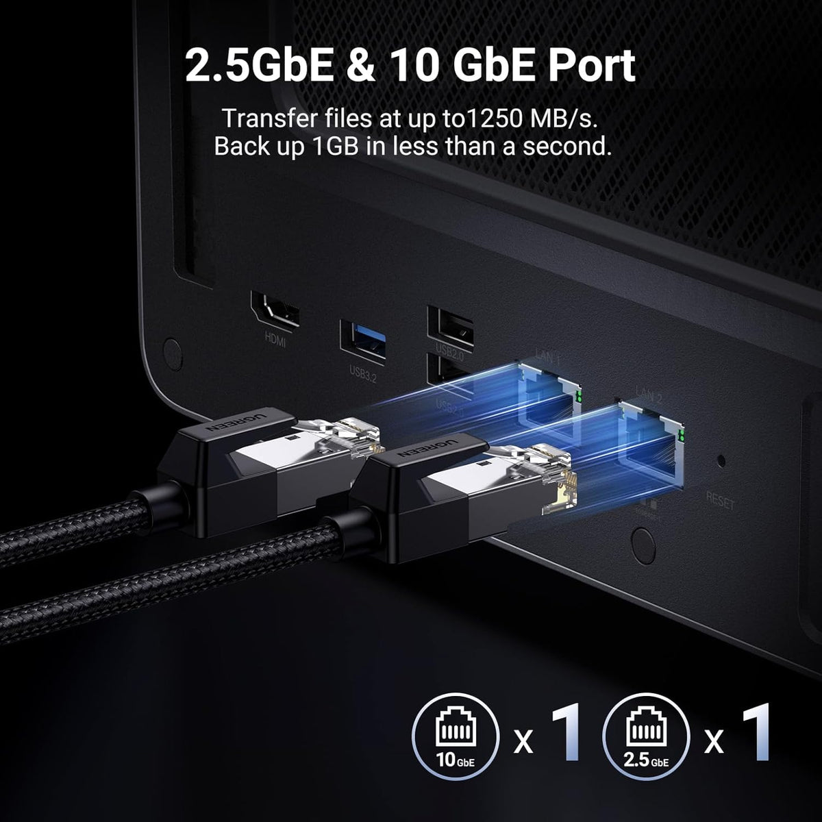 UGREEN NAS DXP6800 Plus NAS de escritorio de 6 bahías, CPU Intel i3...