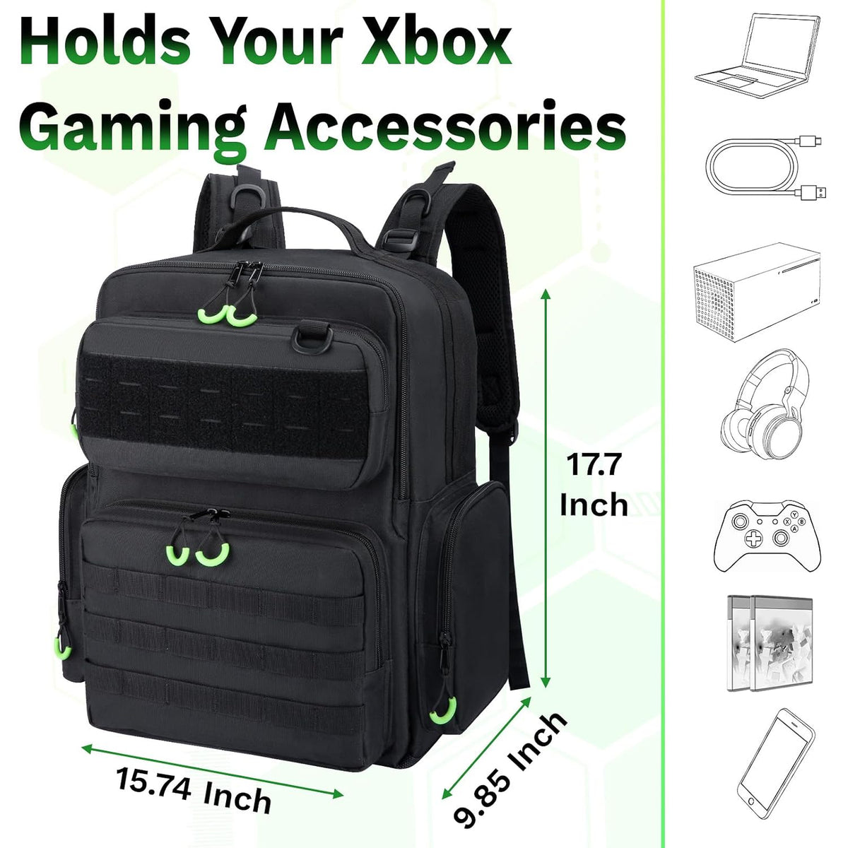 Wigojoy Funda de transporte de viaje compatible con Xbox Series X/S