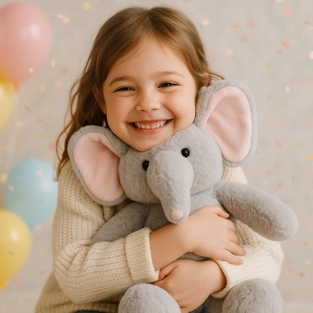 WEIGEDU Oso de peluche de elefante, juguetes de elefante de peluche...