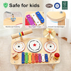 Juego de batería para bebé 9 en 1, juego de batería de bajo ruido