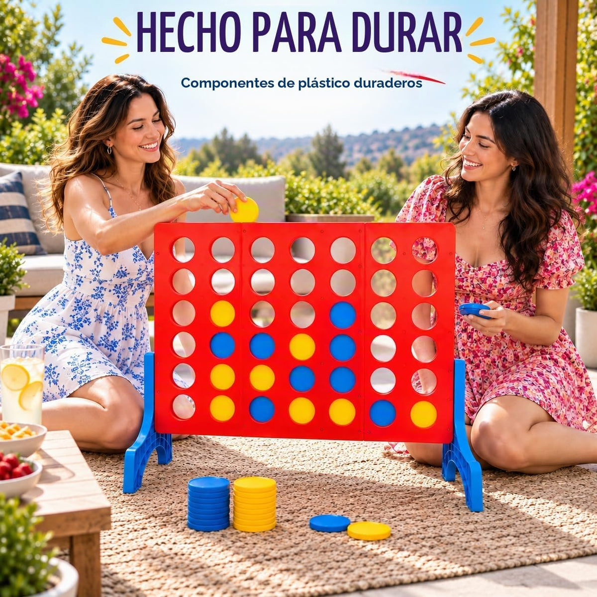 Giant 4 in a Row Game, juego jumbo para interiores y exteriores para la familia