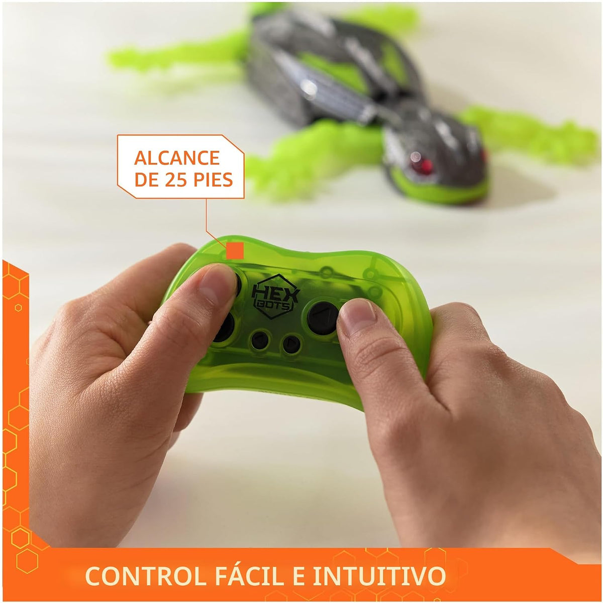 HEX BOTS Wall Crawler Gecko Recargable Control Remoto Juguete