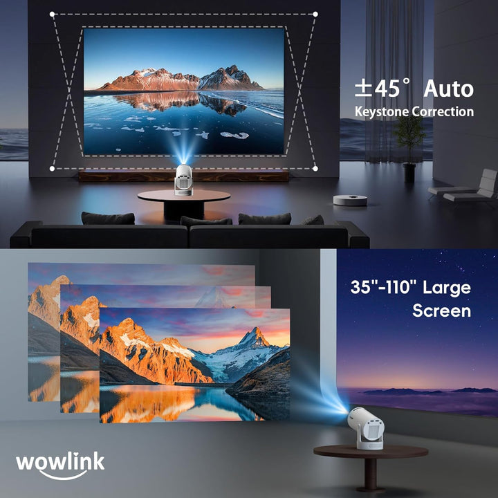 [Aplicaciones integradas y actualizadas en 2026] Mini proyector con...