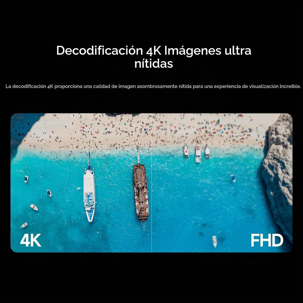 Xiaomi TV Stick 4K (2.ª generación) Dispositivo reproductor multimedia de transmisión Google TV Cast Dolby Vision HDR10+ Atmos Dual Band Wi-Fi 6 con control remoto por voz Bluetooth de 360°