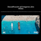 Xiaomi TV Stick 4K (2.ª generación) Dispositivo reproductor multimedia de transmisión Google TV Cast Dolby Vision HDR10+ Atmos Dual Band Wi-Fi 6 con control remoto por voz Bluetooth de 360°