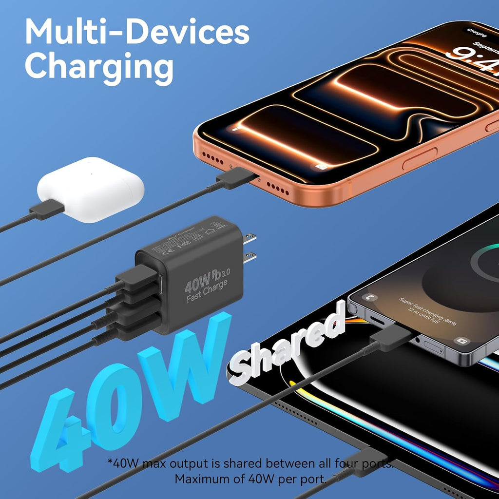 Bloques de carga rápida del teléfono del cargador del cargador de la pared