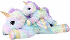 almohada de peluche de unicornio arcoíris gigante de 44 pulgadas con alas, unicornio suave y lindo de gran tamaño, peluches de animales, almohada de cuerpo para niños, niños, niñas, regalo