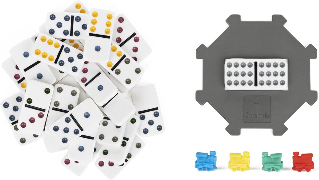 Spin Master Games Double 15 Dominoes Set en Storage Tin Classic Tile Game