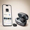 Auriculares para dormir de lado con ruido blanco y modo de sueño, auriculares ANC con cancelación de ruido para dormir, batería ultra larga, mini auriculares invisibles, Bluetooth 6.0 con función de