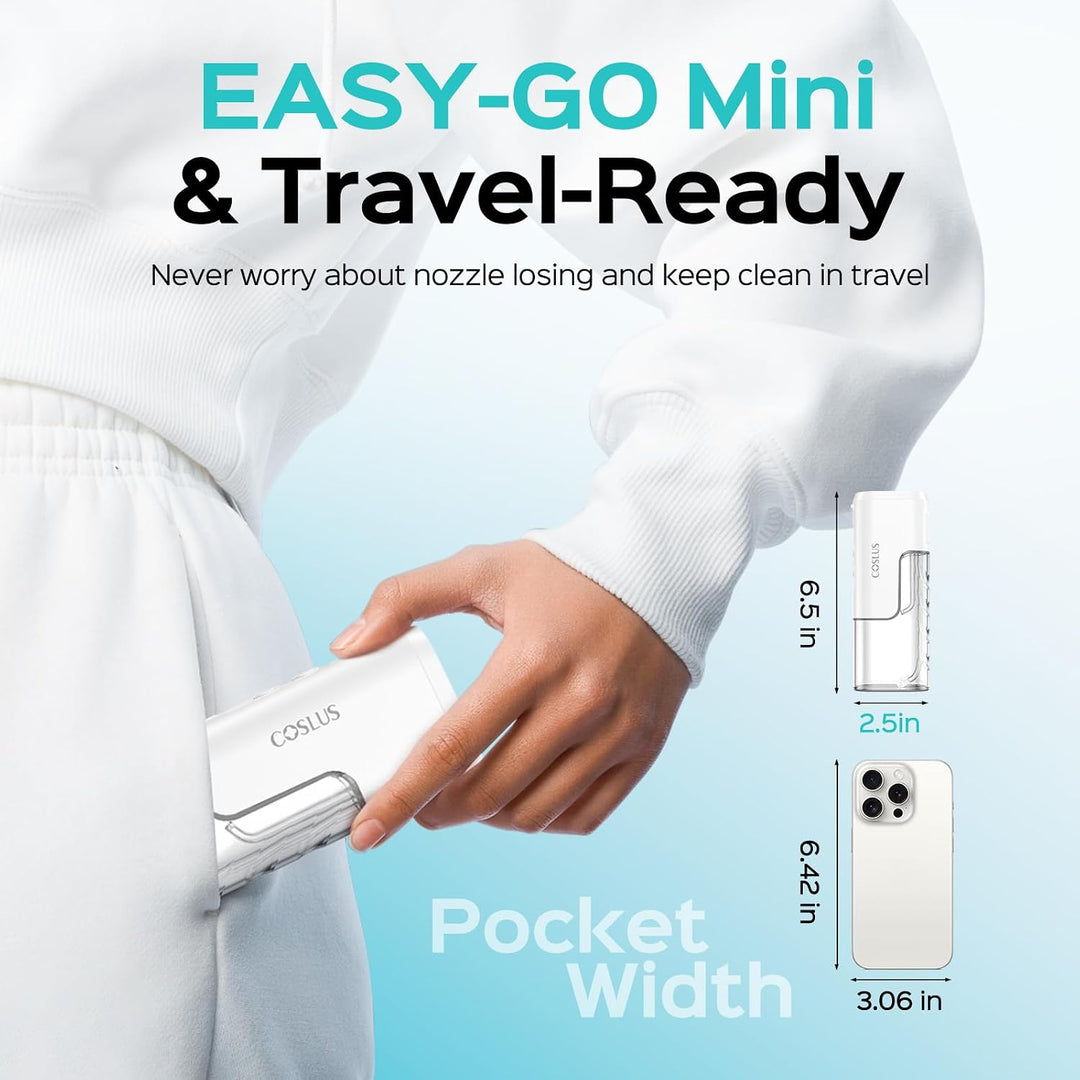 COSLUS Mini Irrigador de Agua para Viajes: Diseño Compacto Portátil...