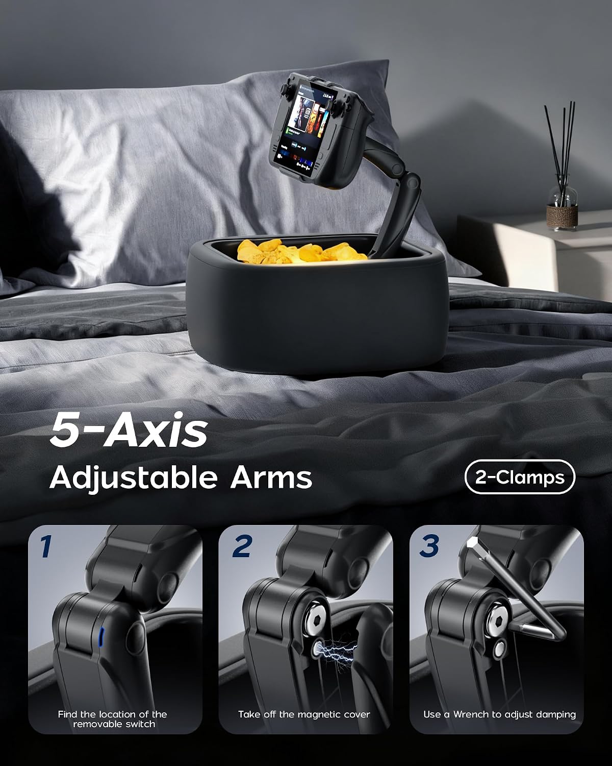 LULULOOK Soporte de almohada para juegos para Steam Deck OLED y LCD y