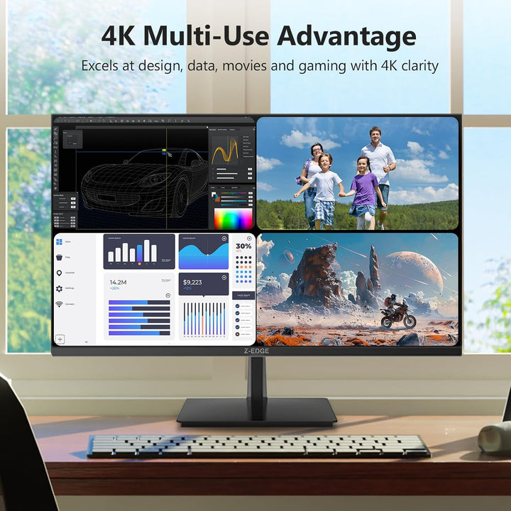 Z-Edge U27P4K - Monitor de 27 pulgadas 4K IPS Ultra HD 3840x2160, t...