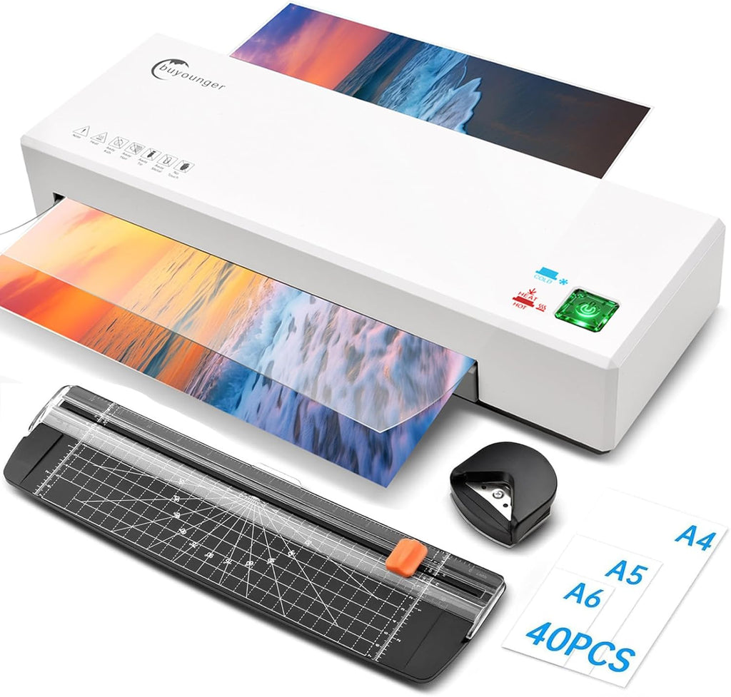 Juego de máquina laminadora térmica de 9 pulgadas con 40 hojas