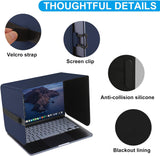HoYiXi Parasol plegable para laptop y escudo de privacidad, se adap...