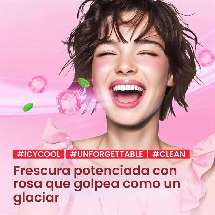 EUTHYMOL Pasta de dientes rosa original (3.7 onzas líquidas x 2 uni...