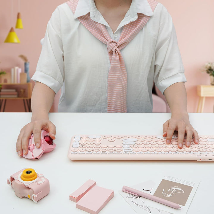 seenda Ratón de Trackball inalámbrico, mouse ergonómico Bluetooth R...