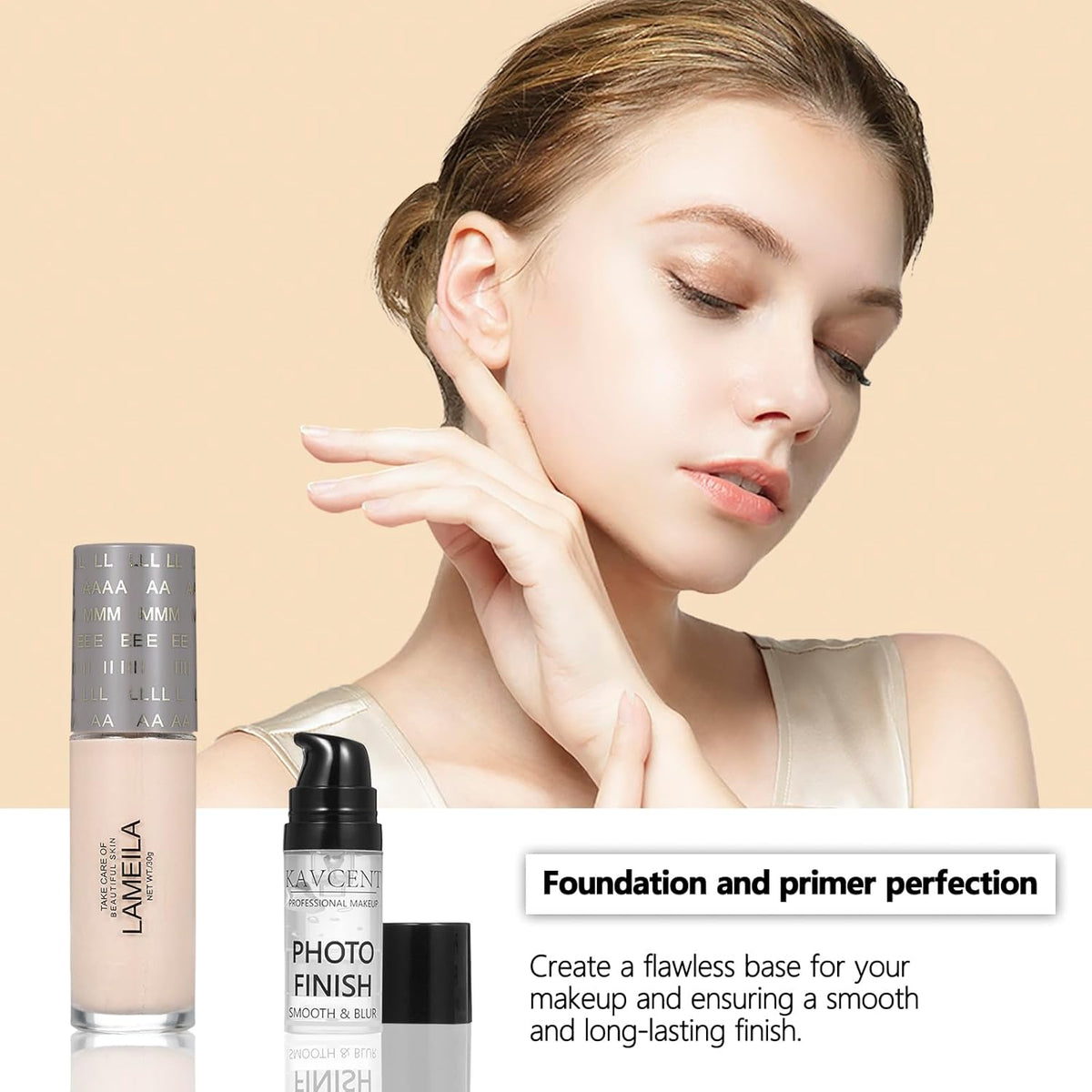 Kit completo de maquillaje para niñas, paleta de sombras de ojos, b...