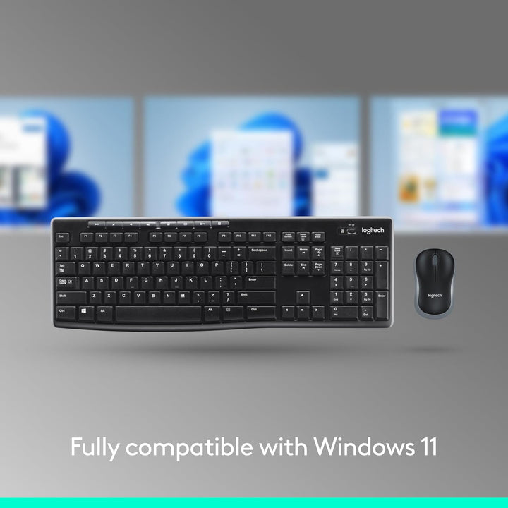 Logitech MK270 - Combo de teclado y mouse inalámbricos para Windows...