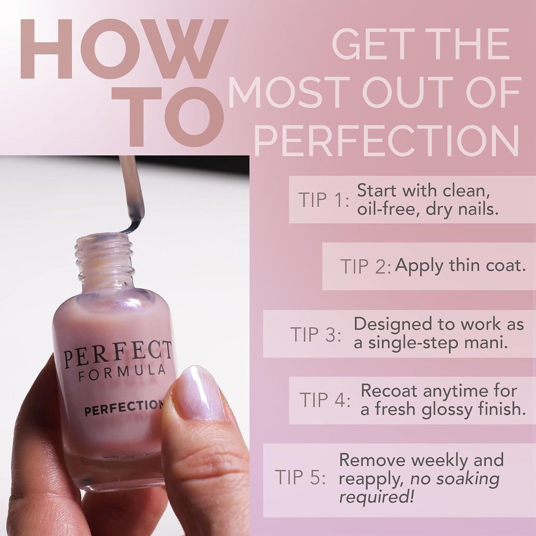 Perfect Formula Perfection Gel Coat - Corrector de uñas iluminador,...