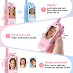Walkie Talkies de video para niños paquete de 2 walkie