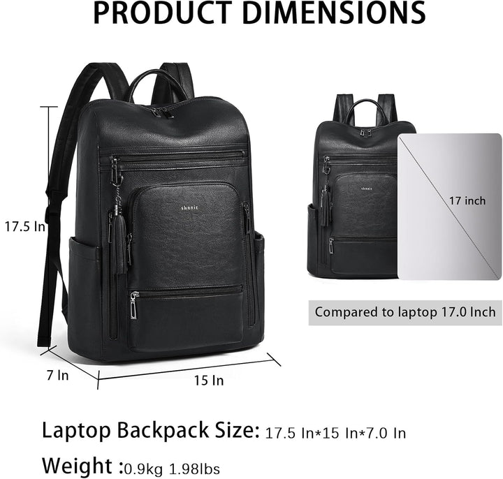 Shrrie Mochila de viaje grande para laptop mejorada, para portátil...