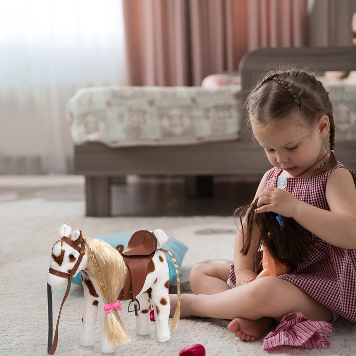 HollyHOME Appaloosa Caballo de Peluche Bonito Poni Juguete de Peluc...