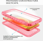 SPORTLINK Funda impermeable para iPhone 12/12P, color rosa