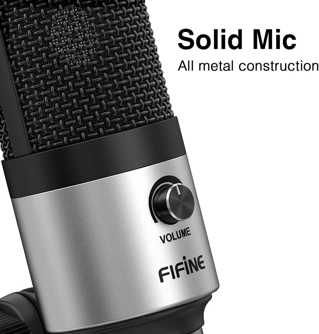 FIFINE Micrófono USB para Reunión de Video Zoom, Clase en Línea en...
