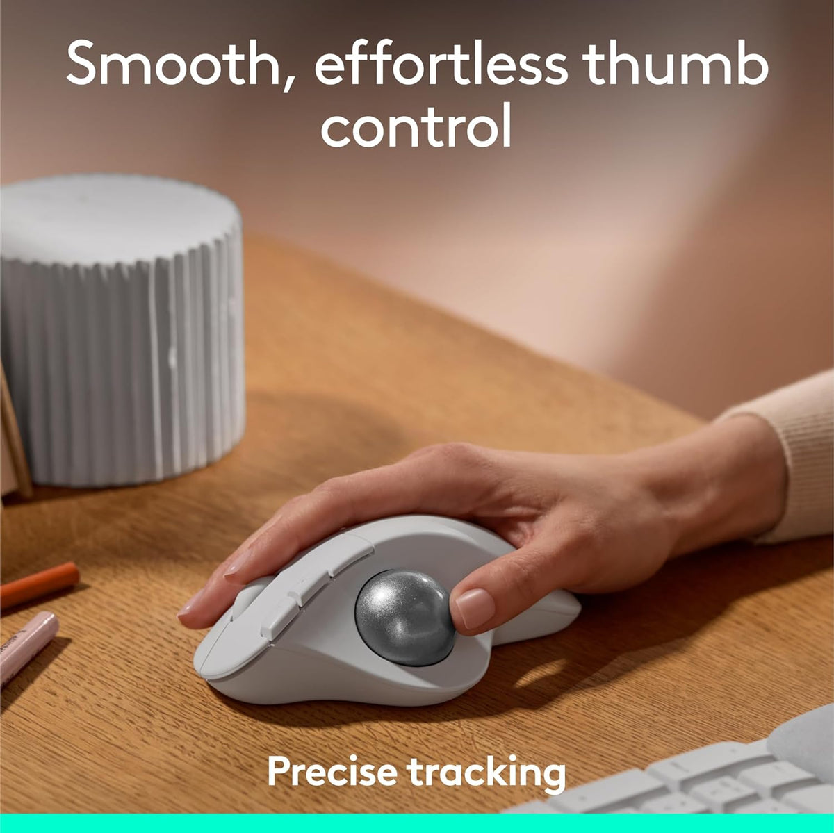 Logitech Ergo M575S Ratón Inalámbrico Trackball, Ratón Inalámbrico...