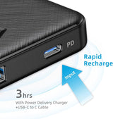 Cargador portátil, delgado 10000 mAh PD 22.5 W, USB C entrada y sal...