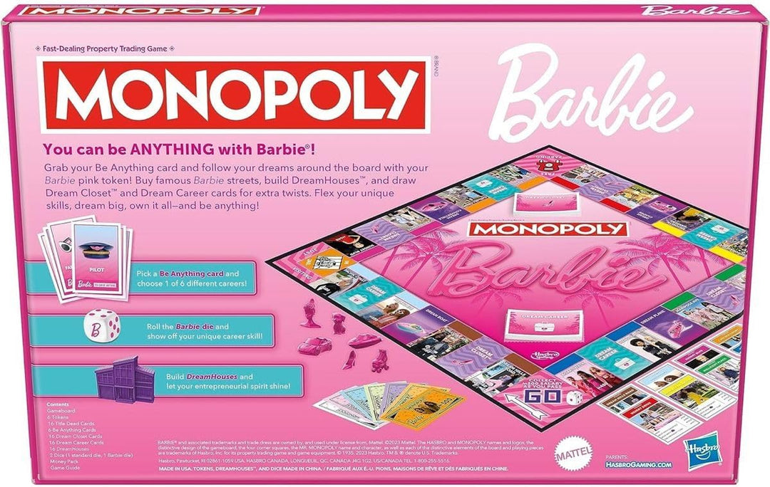 Barbie Monopoly Box Game