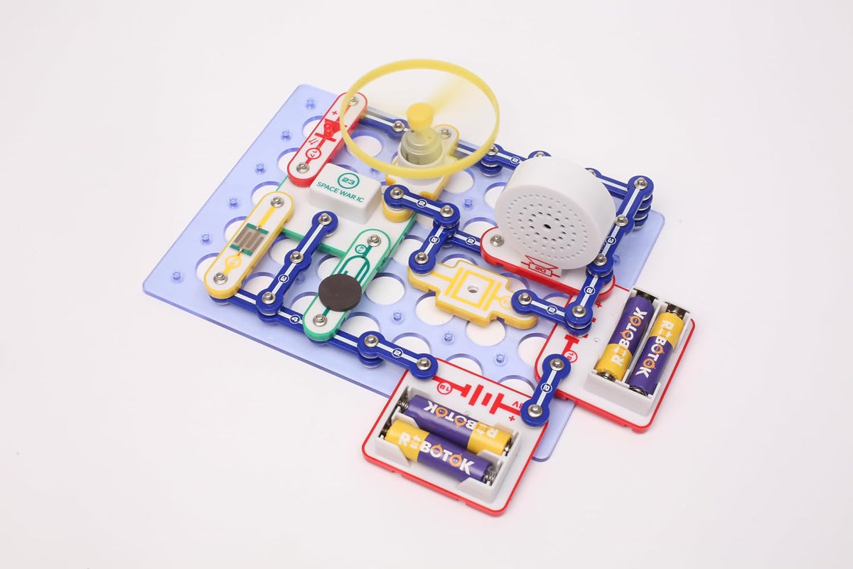 STEM Kit de circuito electrónico para niños, más de 201 proyectos, kit de fabricante de circuitos de física, juguete educativo de experimento científico para niños y niñas a partir de 8 años (color