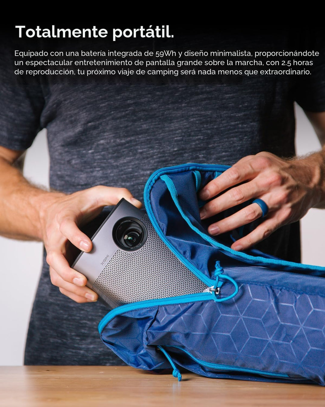XGIMI Halo+ GTV NEW - Proyector portátil, Google TV con licencia de...
