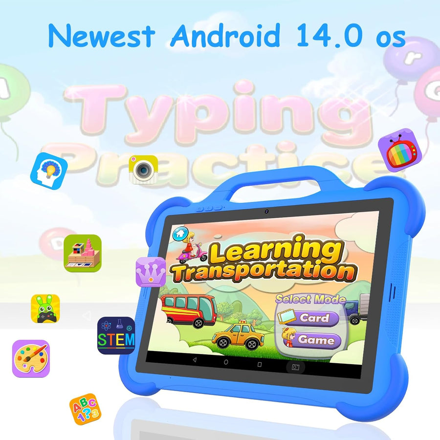 PEICHENG Tableta para niños, Android 14.0, tablets de 10" para...