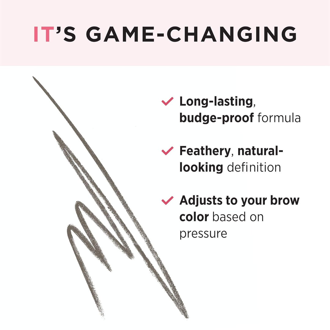 IT Cosmetics Brow Power Micro, Universal Taupe - Lápiz universal pa...