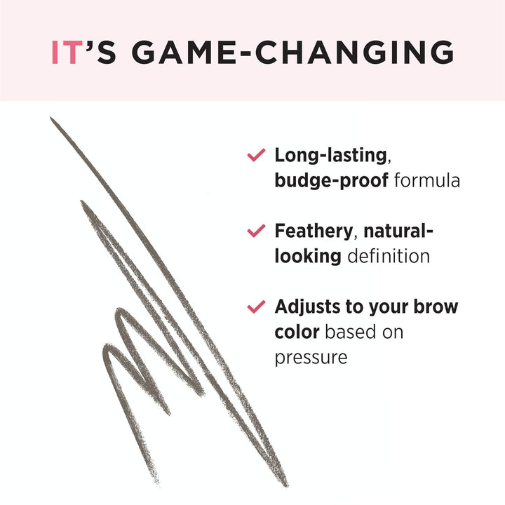 IT Cosmetics Brow Power Micro, Universal Taupe - Lápiz universal pa...