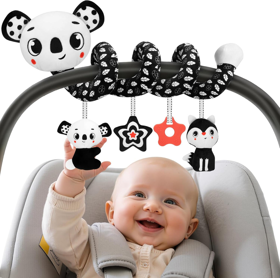 FPVERA Juguetes de asiento de coche para bebés de 0 a 6 meses: jugu...